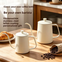Bouilloire à café en acier inoxydable 304, ustensile pour café, bouilloire à bec de cygne, outils à café
