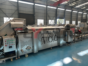 เครื่องทอดไฟฟ้าอัตโนมัติเต็มรูปแบบ สายการผลิตทอดอุณหภูมิสูง สำหรับอาหารทะเลและปลา - Product Image 2