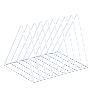 Estantería de arte del hierro elegante-9 Diseño triangular de celosía Simple y creativo para baños domésticos Oferta al por mayor - Product Image 1