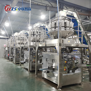 Máquina empacadora de línea de producción de envasado de patatas fritas de azúcar vertical automática con pesadora de cabezales múltiples - Product Image 1