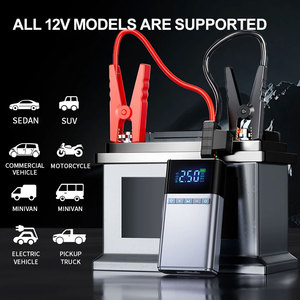 Démarreur de voiture portable 12V avec compresseur d'<span class=keywords><strong>air</strong></span> 1500A Puissance de démarrage d'urgence de pointe Auto 150 PSI Gonfleur de pneu - Product Image 4