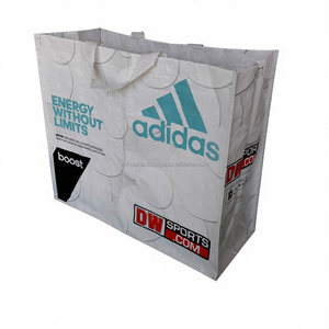 โรงงาน HOAHA ผลิตและจำหน่ายถุงช้อปปิ้งโปรโมชั่น แบบเคลือบ BOPP เงา ผลิตจาก PP พร้อมหูหิ้วแบบ PP  มี 4 สี ดีไซน์ทันสมัย - Product Image 1