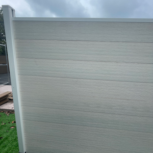 Duurzame, milieuvriendelijke, warmtebehandelde <span class=keywords><strong>WPC</strong></span> anti-klim afrastering, eenvoudig te monteren, klik-systeem, voor ranch/tuin/gazon, veiligheid voor huisdieren/kinderen - Product Image 3