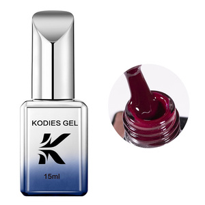 Esmalte <span class=keywords><strong>de</strong></span> <span class=keywords><strong>uñas</strong></span> <span class=keywords><strong>en</strong></span> gel KODIES color vino tinto, <span class=keywords><strong>semipermanente</strong></span>, UV, marca privada, logotipo personalizado/<span class=keywords><strong>diseño</strong></span> OEM. - Product Image 5
