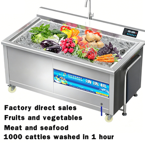 Lavadora de Burbujas de Ozono para Mariscos y Carne, Elimina Lodo, Olor y Arena, Solución de Acero Inoxidable 304 para Enjuagar Verduras - Product Image 4