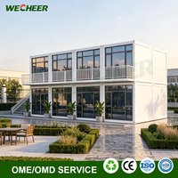 Maisons conteneurs en kit, transport facile, maison préfabriquée démontable pour bureau de chantier, hébergement sur site, maison conteneur