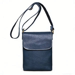 Nuevo Bolso de Hombro de Cuero Genuino para Hombre, Bolso Cruzado de Cuero Crazy Horse para Mujer, Bolso Simple para Teléfono Móvil - Product Image 4