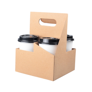 Eco friendly coffee paper cup holder plastic cup holder wholesale price