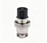 Connecteur aviation GX16 femelle 10A en laiton pour système d'énergie solaire, type 2-14 broches pour capteur et contrôle industriel PLC