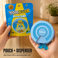 Yoloduck Bonbons à mâcher moelleux aromatisés aux jus de fruits assortis, Snack d'expression émotionnelle, Série YoloDuck Fun, Bonbons d'humeur