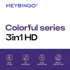 เคสแบบ3 in 1เข้ากันได้กับ iPhone 15 14Pro HD เคสกระจก<span class=keywords><strong>นา</strong></span>โนใสกันกระแทก - Product Image 2