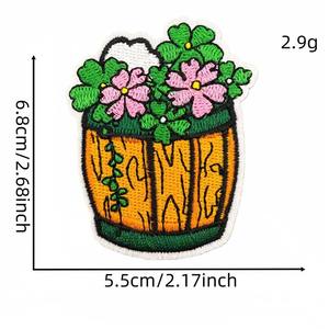 Patchs brodés à repasser à thème Saint-Patrick, vert Irlande, vente chaude, stock en vrac, prix bas, décoration DIY - Product Image 6