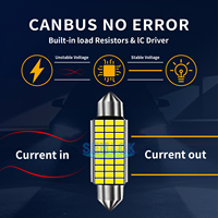Ampoules LED CANBUS sans erreur 31mm 36mm 39mm 41mm C5W C10W, puce 3014, 12V 6000K, blanc, lampe de lecture dôme, éclairage intérieur de voiture