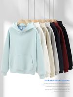 Sweat à capuche tricoté superposé en molleton de coton unisexe, coupe oversize, pour l'hiver, écologique, vente en gros