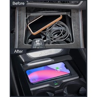 Compatible avec BMW X3 G01 2018-2024 X4 2019-2024, chargeur sans fil, accessoires, matériau ABS chromé, support de tableau de bord, tapis de console centrale