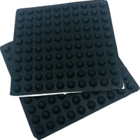 Patins de pare-chocs en caoutchouc auto-adhésifs carrés hauts noirs pieds en caoutchouc adhésifs pour l'électronique et la maison