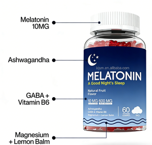 Gummies pour favoriser le sommeil |   Contient de la mélatonine, de l'<span class=keywords><strong>ashwagandha</strong></span> et du magnésium - Formule complexe pour une relaxation profonde et une meilleure qualité de sommeil. - Product Image 5
