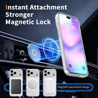 Funda Magnética Transparente de TPU+PC para iPhone 15 16 17 Pro Max, Antihuellas, Antigolpes, con Control de Cámara, Botón y Carga Inalámbrica
