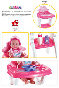 Ensemble de jouets de chaise haute pour bébé <span class=keywords><strong>pas</strong></span> <span class=keywords><strong>cher</strong></span>, vraies poupées pour enfants - Product Image 5