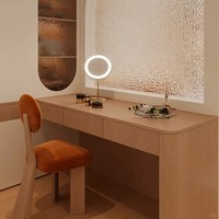 Nouvelle coiffeuse de style cloison en bois de pin massif minimaliste moderne européenne, ensemble de chambre à coucher, rangement multifonctionnel personnalisable