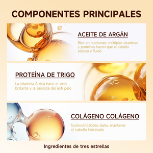 Mascarilla de Colágeno para el Cabello de Marca Blanca al por Mayor OEM con Aceite Natural para Reparar Daños - Product Image 3