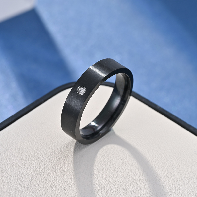 Diamante negro mate plano de 2x5.