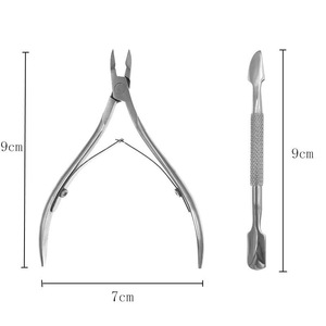 Ensemble de coupe-ongles et repousse-cuticules en acier inoxydable noir, outils professionnels pour la pédicure et la manucure, pour salon - Product Image 4
