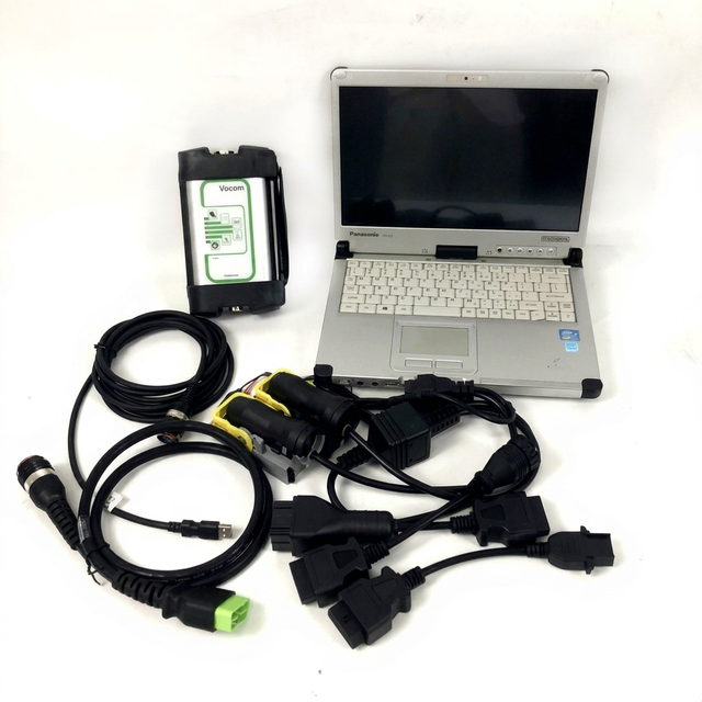 Truck Diagnostic Scanner for Vocom 88890300 Renault Truck Diagnostic Tool renault Diagnostic Tool Ecu test Cable and CFC2laptop
