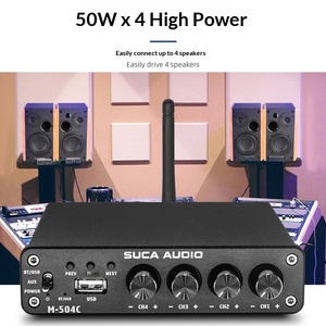 Amplificador de Potencia DAC USB de Alta Fidelidad para Audiófilos, de Aleación de Aluminio, 4.1 Canales, M504C, Diseño de Montaje en Rack 1U - Product Image 3
