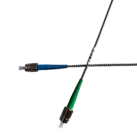 Kabel Patch Fiber LMA-5, Kabel Patch Fiber Area Mode Besar FC/PC ke FC/APC Berlapis Baja untuk Laser Daya Tinggi