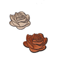 Écusson à fleurs brodé à repasser personnalisé, tissu d'accessoires de vêtement du fabricant, matériau principal pour la décoration de chapeau et de vêtements