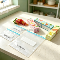 Sachet plastique refermable personnalisé pour sandwichs et snacks, avec fermeture éclair coulissante, réutilisable et conçu pour le congélateur