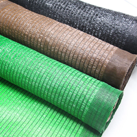 Jaring Peneduh HDPE Baru 100% untuk Pertanian, Warna Hijau/Coklat, untuk Kebun
