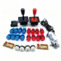 Manette de jeu Chilong de style espagnol, contrôleur d'arcade filaire avec bouton Turbo, stick de combat en métal, pour borne d'arcade et console PC