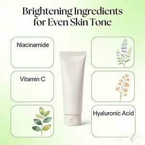 Crème de <span class=keywords><strong>Jour</strong></span> Éclaircissante à l'Acide Kojique et au Glutathion pour une Peau Lumineuse, Formule <span class=keywords><strong>avec</strong></span> <span class=keywords><strong>SPF</strong></span> 30 et Ingrédients Hydratants - Product Image 5
