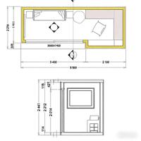 Maison préfabriquée de luxe, maison mobile, studio de jardin moderne modulaire, mini-maison portable pour Airbnb/Villa/Bureau/Café