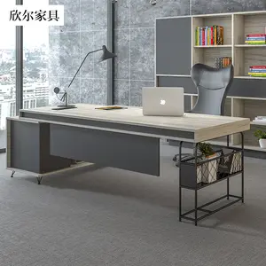 Yeni Modern son ofis masası iş istasyonu masa ofis mobilyaları Ceo yönetici masası yöneticisi L şekilli masa