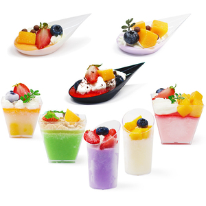 Gobelet jetable en PS moulé par injection, épais, transparent, recyclable, pour champagne, martini, vin, cocktail, fête, bar, café, gâteau - Product Image 6