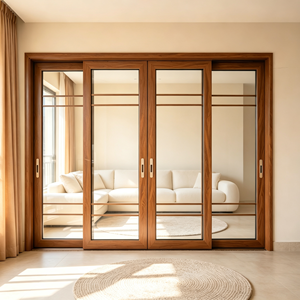 Porte coulissante double couche isolante, bloquant les ondes <span class=keywords><strong>de</strong></span> chaleur et permettant <span class=keywords><strong>de</strong></span> conserver facilement la climatisation. - Product Image 3