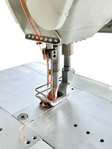 HUAMEI New Industrial Twin Needle Flat Bed <b>Walking</b> Foot High-Speed Engine Sewing <b>Machine</b> Leather Lockstitch - Product Image 2