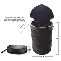 Pliable Petit Portable Sac Suspendu Véhicule Camion SUV Voiture Poubelle Poubelle Poubelle pour Siège Arrière Siège Avant