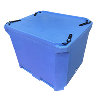 Bac à poisson isotherme robuste de 660 l en LLDPE rotomoulé à double paroi pour le transport et le stockage des aliments