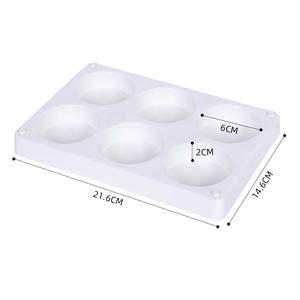 SINOART <span class=keywords><strong>6</strong></span> puits Art peinture <span class=keywords><strong>Palette</strong></span> plateau de peinture Palettes <span class=keywords><strong>Palette</strong></span> en plastique pour aquarelle - Product Image 2