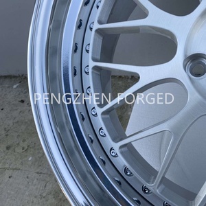 Jantes forgées Pengzhen <span class=keywords><strong>Sick</strong></span> Custom Deep Dish en alliage 6061-T6, finition argent brossé, entraxe 5x130, avec rebord échelonné, pour Porsche 911 - Product Image 3