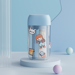 Moda da viaggio portatile sigillato dentifricio scatola portaoggetti doppio collutorio tazza di plastica <span class=keywords><strong>porta</strong></span> <span class=keywords><strong>spazzolino</strong></span> da denti - Product Image 2