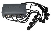 Répartiteur de signal DMX512 RDM étanche à 8 canaux, isolé IP65, amplificateur et distributeur DMX 8 voies pour éclairage de scène extérieur