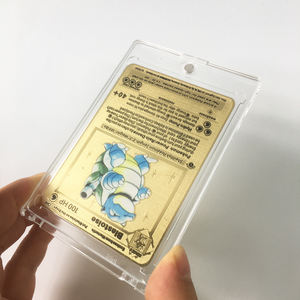 Boîte de rangement en plastique transparent pour cartes à collectionner, jeu de cartes Pokémon, cadre magnétique en acrylique pour cartes classées - Product Image 5