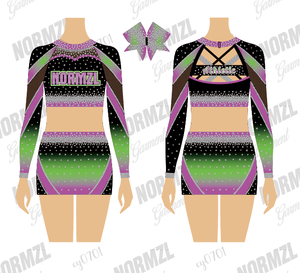 नई स्पार्कल चीयरलीडर पोशाक लड़कियों को एक समान पोशाक स्कर्ट कस्टम बनाने वाली लड़कियों को खुश करती हैं - Product Image 4