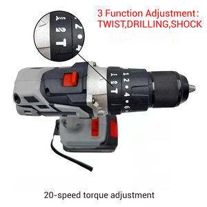 Taladro Inalámbrico Profesional, Herramientas Eléctricas con Batería de Iones de Litio de 20V, Taladro Ligero con Motor sin Escobillas para Proyectos de Bricolaje - Product Image 2