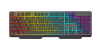 Clavier mécanique rétroéclairé RVB pleine taille et combo souris avec tapis de souris antidérapant, ensemble de jeu filaire 3-en-1 OEM